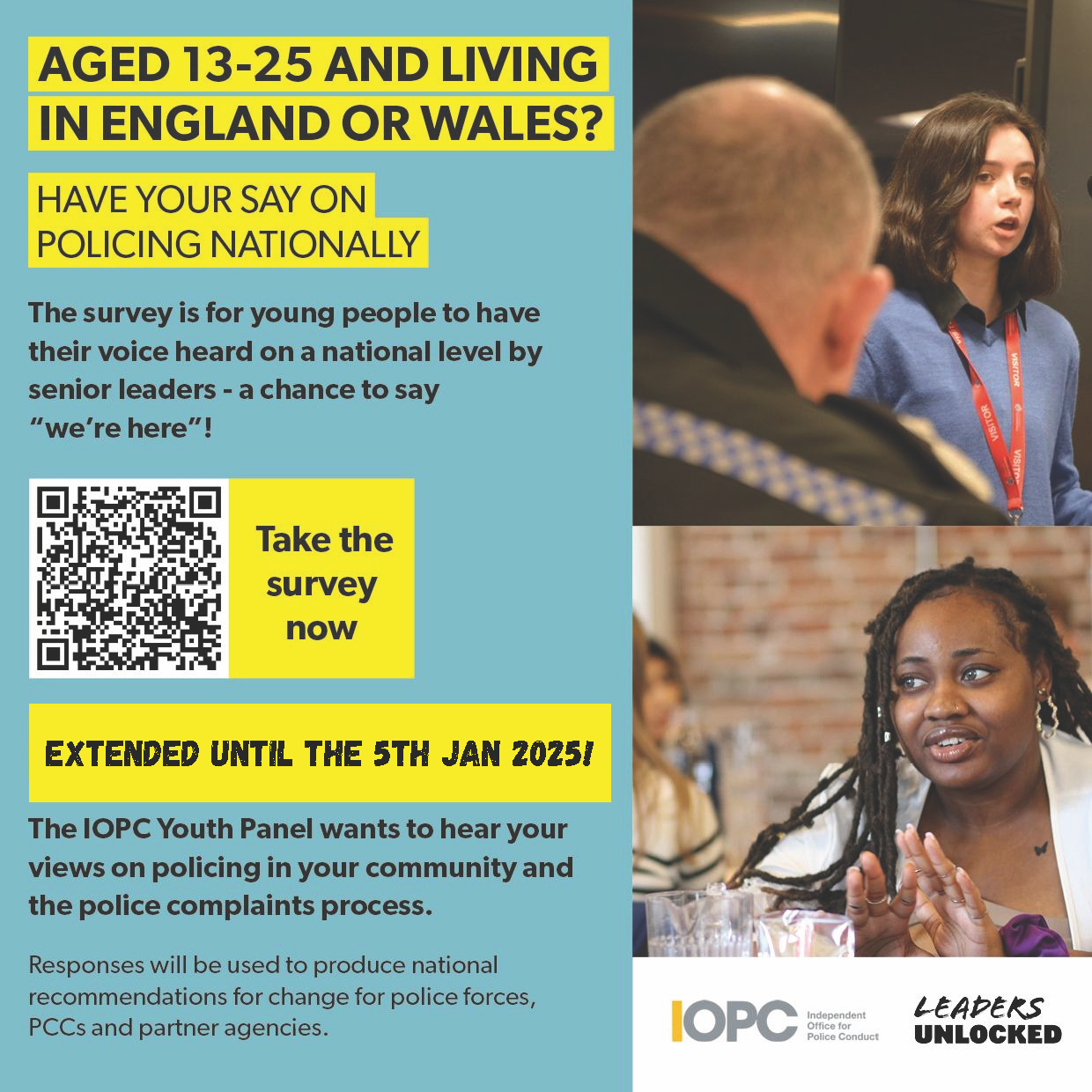 Aged 13-25? Have your say on Policing