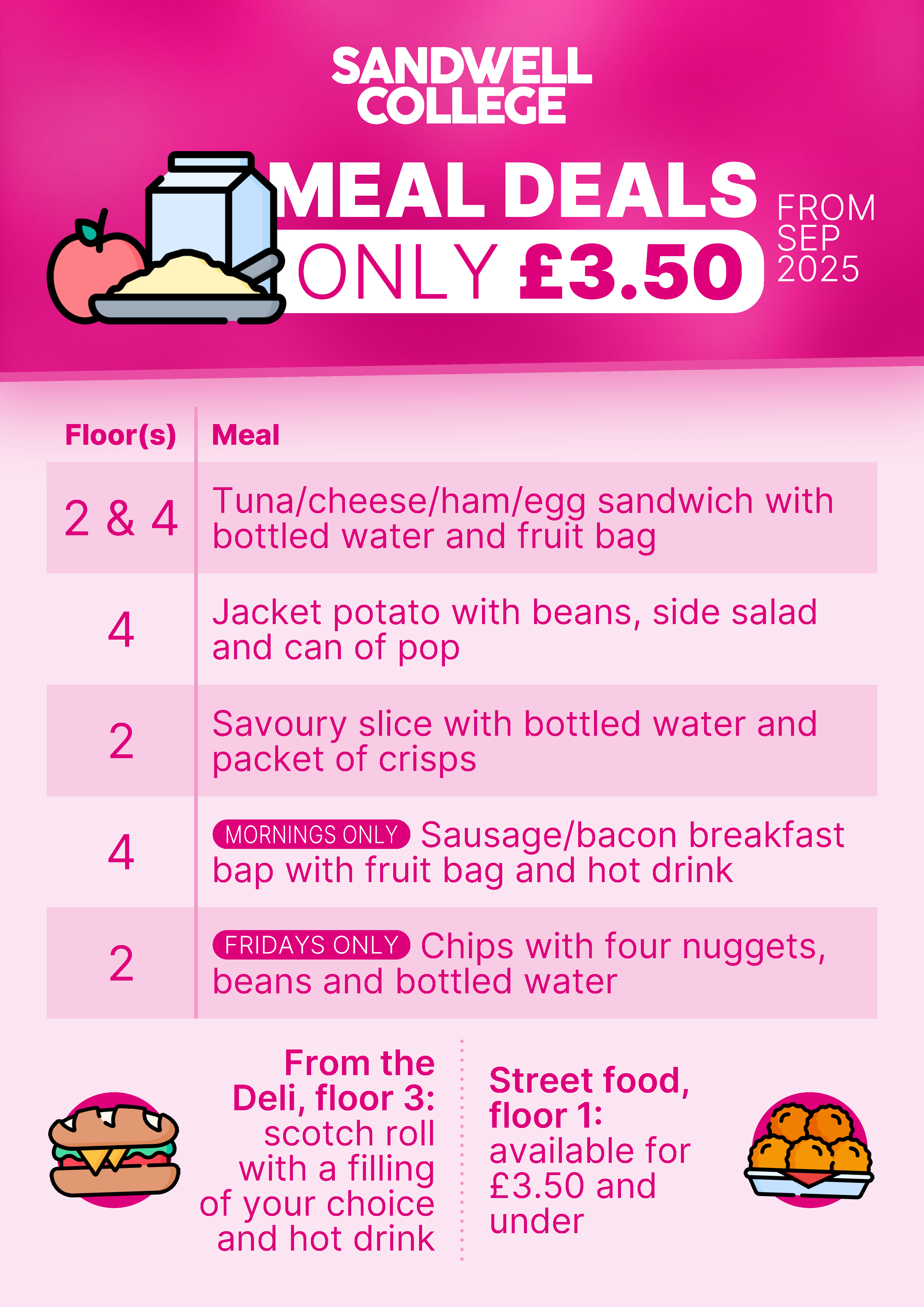 Meal Deals – Available soon