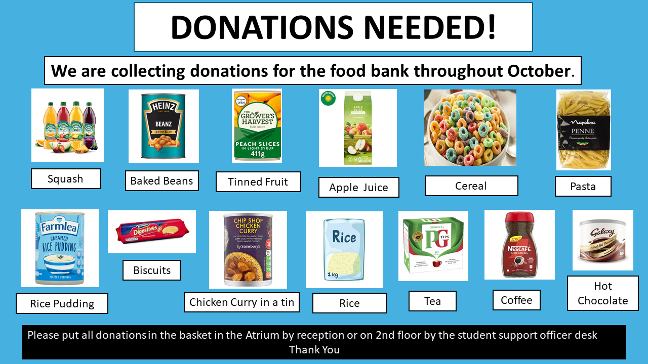 Foundation Learning – Food Bank appeal