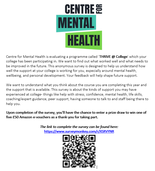 ‘THRIVE @ College’ survey